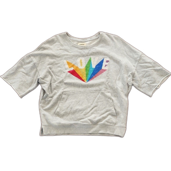 Zadig & Voltaire Kaly Lobe Rainbow Sweatshirt, Gray, Size XS - Picture 4 of 11